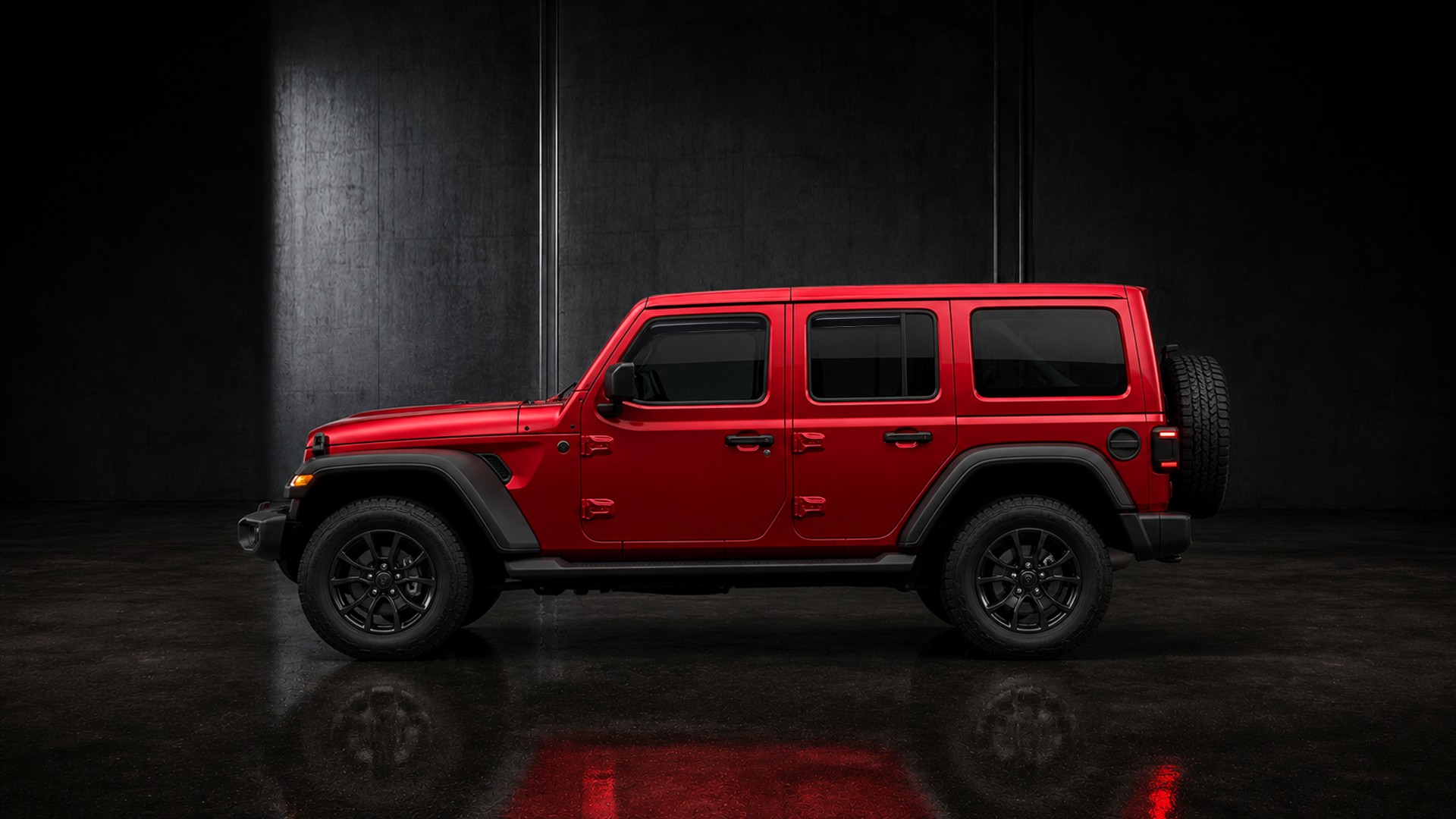 Voron Glass In-Channel deflectors installed along the window line of a red SUV